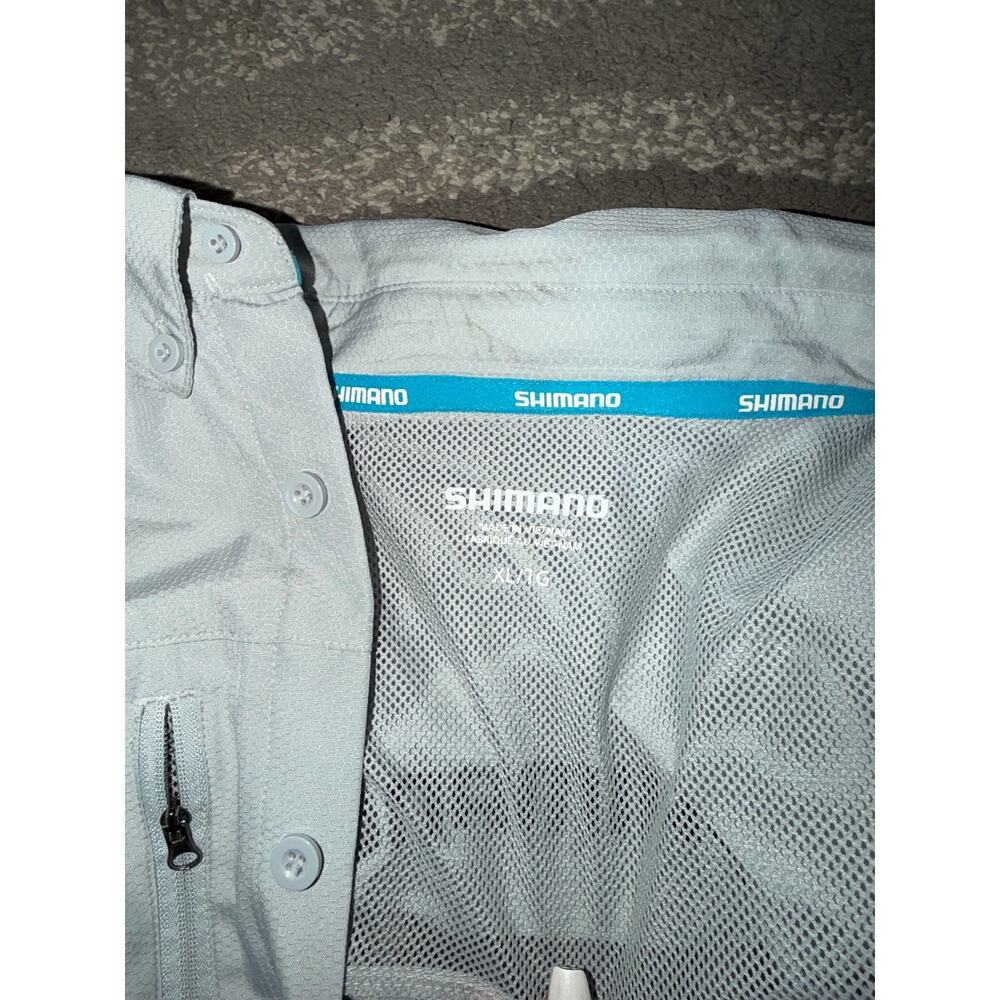 Shimano Men's Button Front Vented Fishing Shirt XL